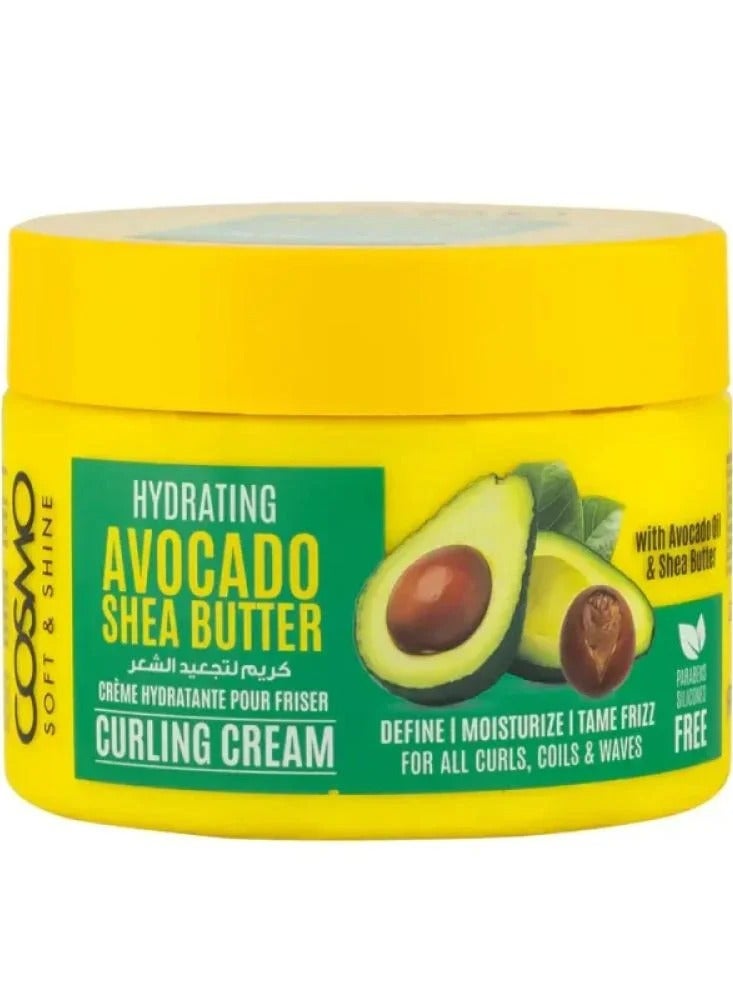 كوزمو سوفت اند شاين كريم تجعيد الشعر المرطب بالأفوكادو وزبدة الشيا 325 مل