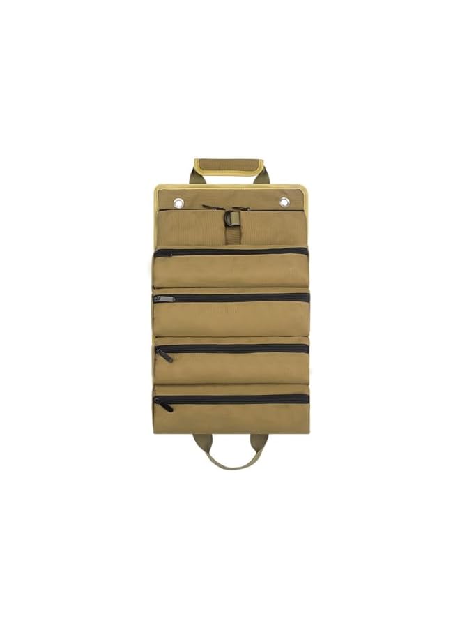 PROMASS promass Upgraded Tool Roll Up Bag, Heavy Duty Roll Up Tool Bag, Roll Up Tool Organizer with 2 Detachable Shoulder Strap, Multi-Purpose Tool Roll Pouch for Motorcycle Truck  - Image 4