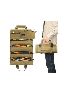 PROMASS promass Upgraded Tool Roll Up Bag, Heavy Duty Roll Up Tool Bag, Roll Up Tool Organizer with 2 Detachable Shoulder Strap, Multi-Purpose Tool Roll Pouch for Motorcycle Truck  - Image 2