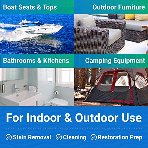 Better Boat منظف مزيل البقع، 22 أوقية، لمقاعد القوارب، الأقمشة، الكانفاس، السجاد، والفينيل، يزيل البقع من القوارب، المركبات الترفيهية، السيارات، الحمامات، جدران الدش، أثاث الفناء، والوسائد، تركيبة رذاذ - Image 3