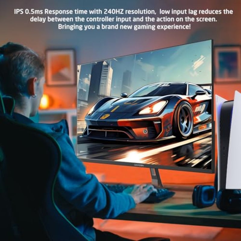 GOESP24240IPS Esports Series Gaming Monitor 24 IPS Display FHD Resolution 240Hz Refresh Rate 0.5ms MPRT Response Time FreeSync Adaptive-Sync + VRR Low Blue Light Black - Image 2