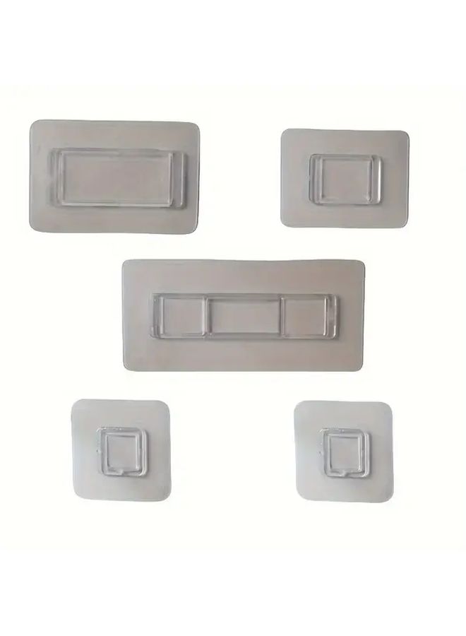 3Pcs No Drill Wall Mount Adhesive Hooks Bathroom Accessories Set A13.5 - Image 2