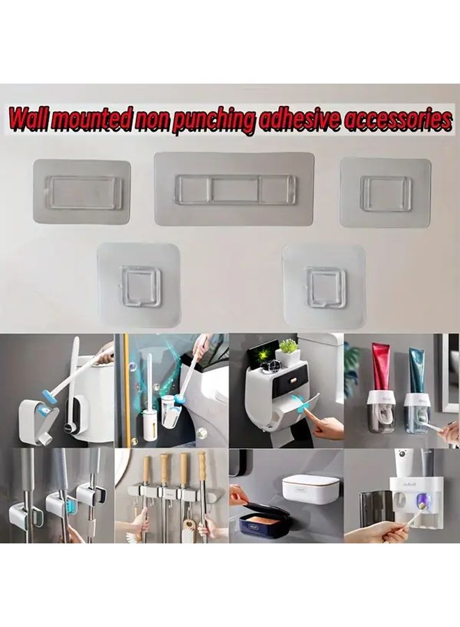 3Pcs No Drill Wall Mount Adhesive Hooks Bathroom Accessories Set A13.5 - Image 1