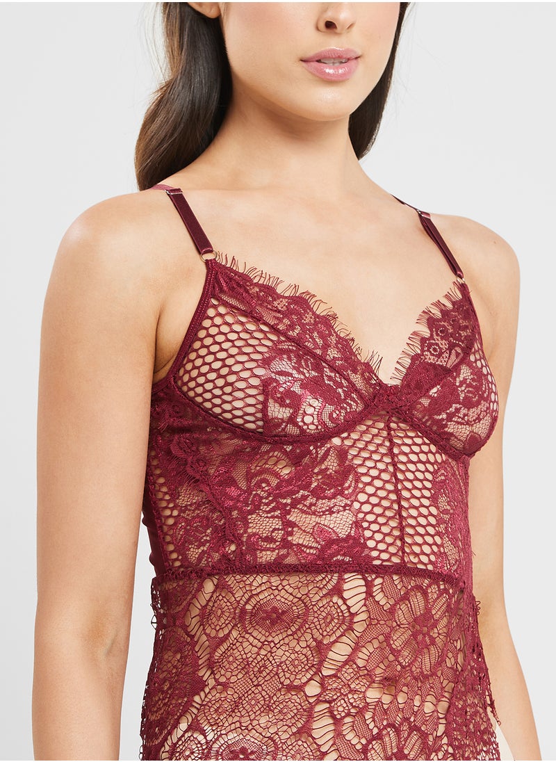 ELLA Lace Longline Slip Dress  - Image 3