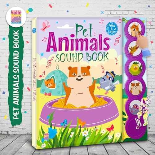 BRIJBASI Pet Animals Sound Book | Interactive Storybook with Realistic Animal Sounds | Fun Learning Board Book for Toddlers and Kids - Image 5