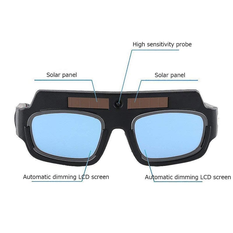 Sywan Solar Auto Darkening Welding Goggle Helmet Mask Safety Welding Glasses, Anti-Flog Anti-Glare Protective Goggles (1)  - Image 4