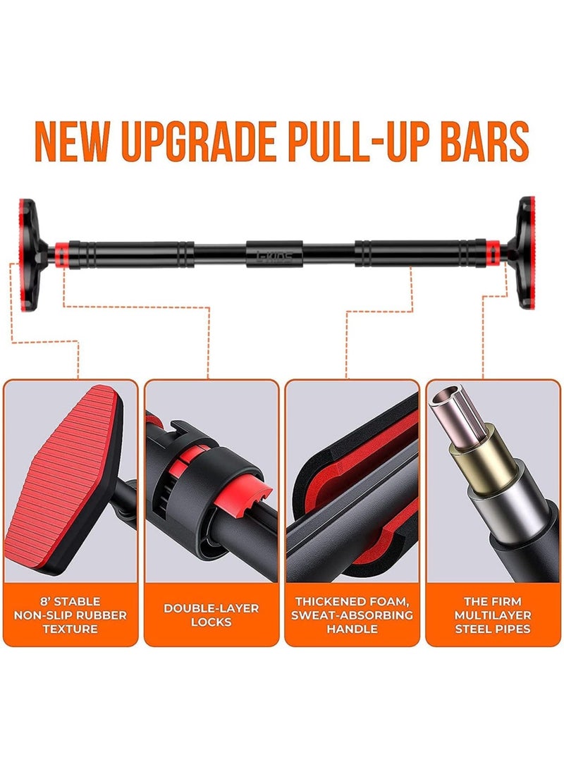 VUCATIN كرسي أرجوحة للأطفال، حبل أرجوحة،  سحب، مجموعة لياقة بدنية للأطفال في الأماكن المغلقة (أحمر) - Image 5