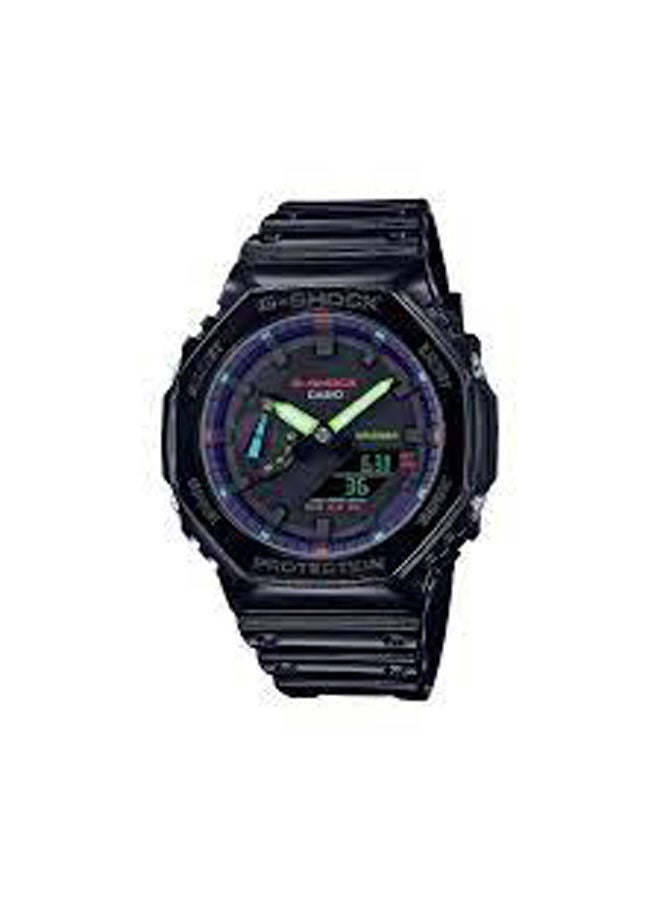 G-SHOCK ساعة يد تناظرية + رقمية من الراتنج GA-2100RGB-1ADR - Image 1
