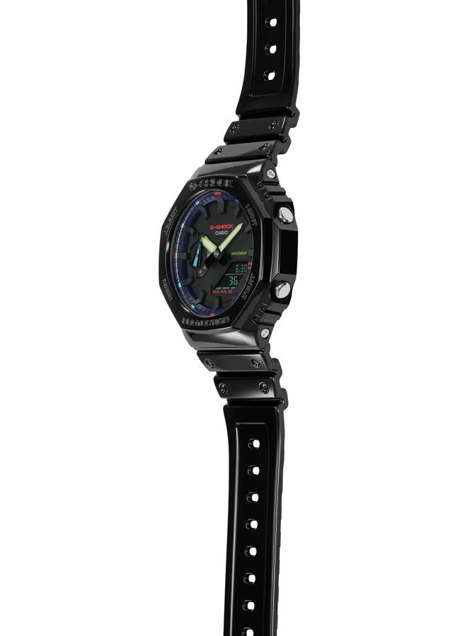 G-SHOCK ساعة يد تناظرية + رقمية من الراتنج GA-2100RGB-1ADR - Image 2