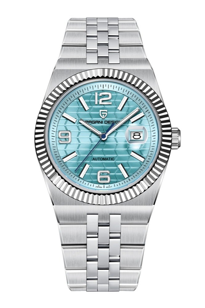 باغاني ديزاين 2025 جديد الرجال التلقائي ساعات آلية ، 40.5 مللي متر إطار من الفولاذ المقاوم للصدأ ، مضيئة الأيدي ، يوميا مقاوم للماء ، عالية الجودة الاصطناعية الياقوت سطح الزجاج ، الفاخرة الرجال ساعة أنيقة - Image 1