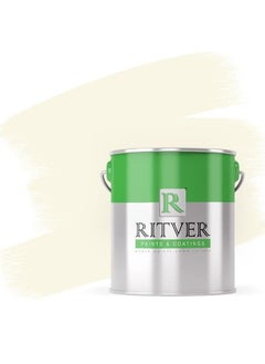 RITVER Premium water-based Wall Paint Emulsion 3.6 Liter, Cream, odorless, drip & splash resistant, Indoor & Outdoor, high opacity, RP-106