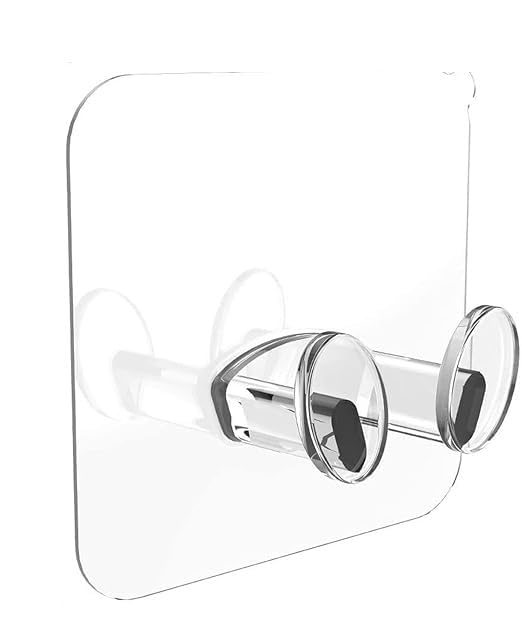 ROKTRY Transparent Reusable Wall Storage Power Plugs Socket Holder Free Punching Stickers Wall Hook Wire Plug Bracket Hook 10  - Image 1