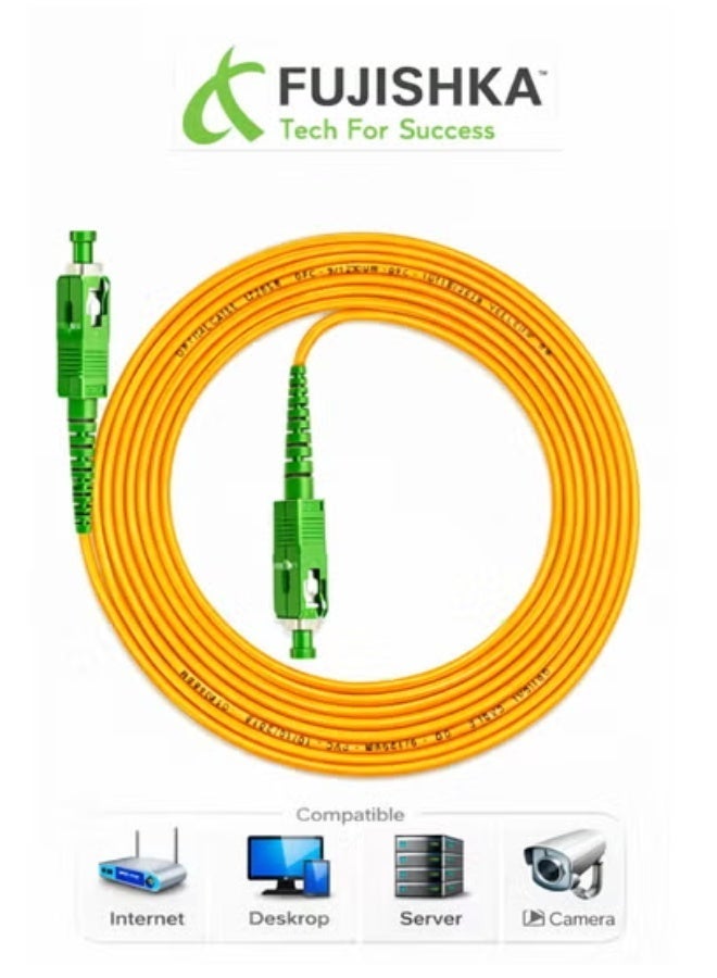 FUJISHKA Fiber Optical Patch Cord SC/APC to SC/APC Single mode Simplex 3.5 - Image 1