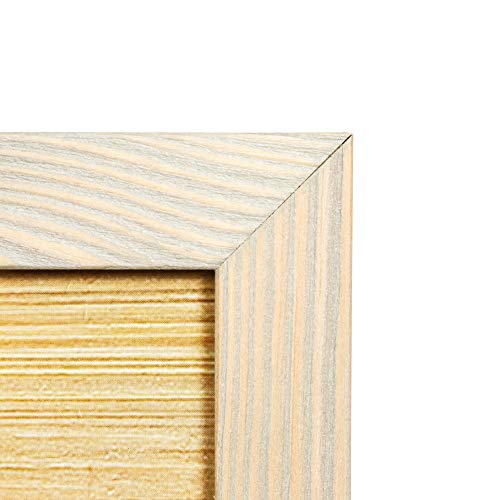 Woodside Rustic Wooden Square Picture Frames 8x8 - Set of 2-100% Natural Solid Eco Wood with Real Glass for Wall Mounting and Tabletop Photo Frame - Brown Grey - Image 4