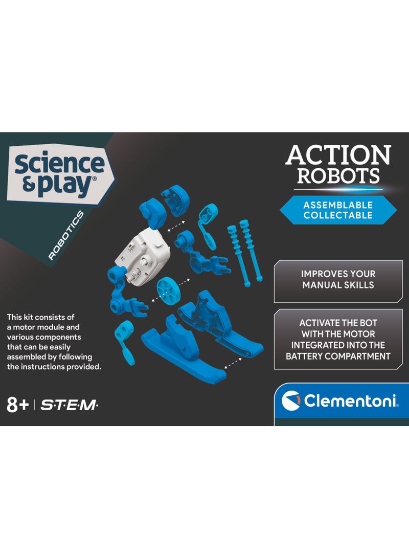 Clementoni Skier Action Robot, Battery Operated | Assemble the Robot | STEM Toys | Science Toys | Educational & Learning Toy | Gift for Kids and Science Lover - Image 5