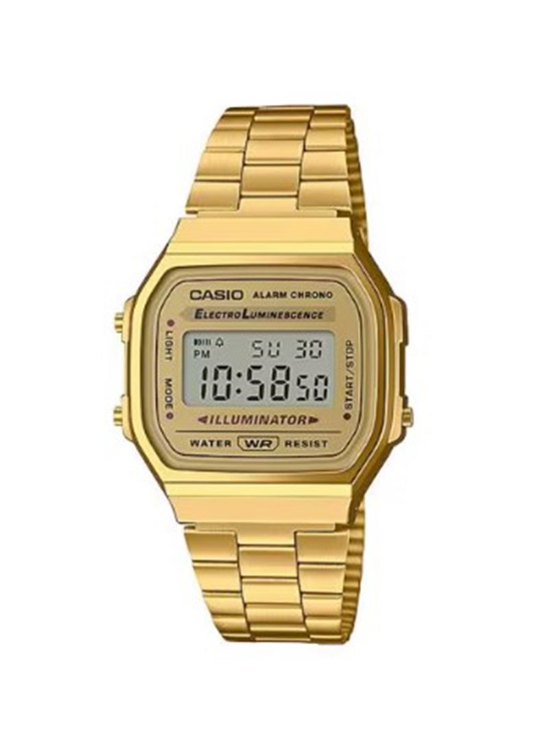 CASIO ساعة يد رقمية نسائية عتيقة A168WG-9WDF