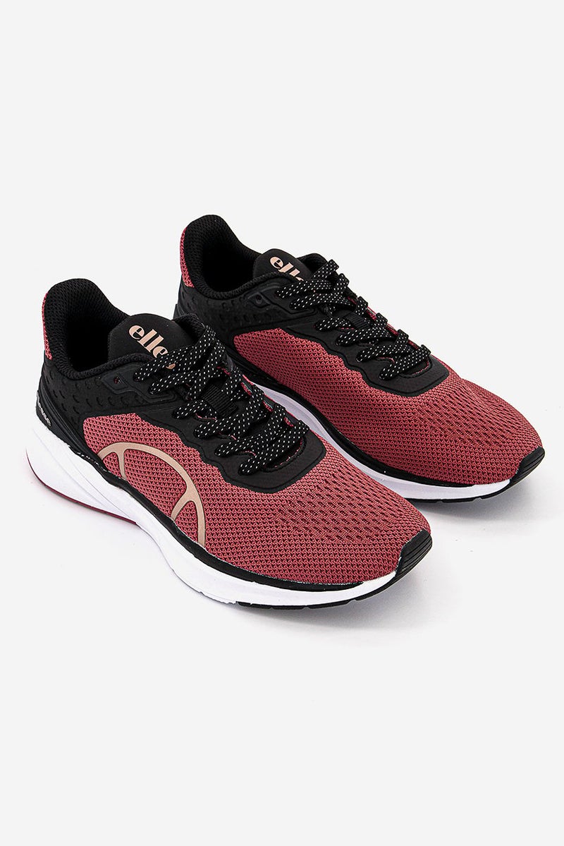 Ellesse Women Oran Runner Lace-Up Shoes, Dark Red - Image 1