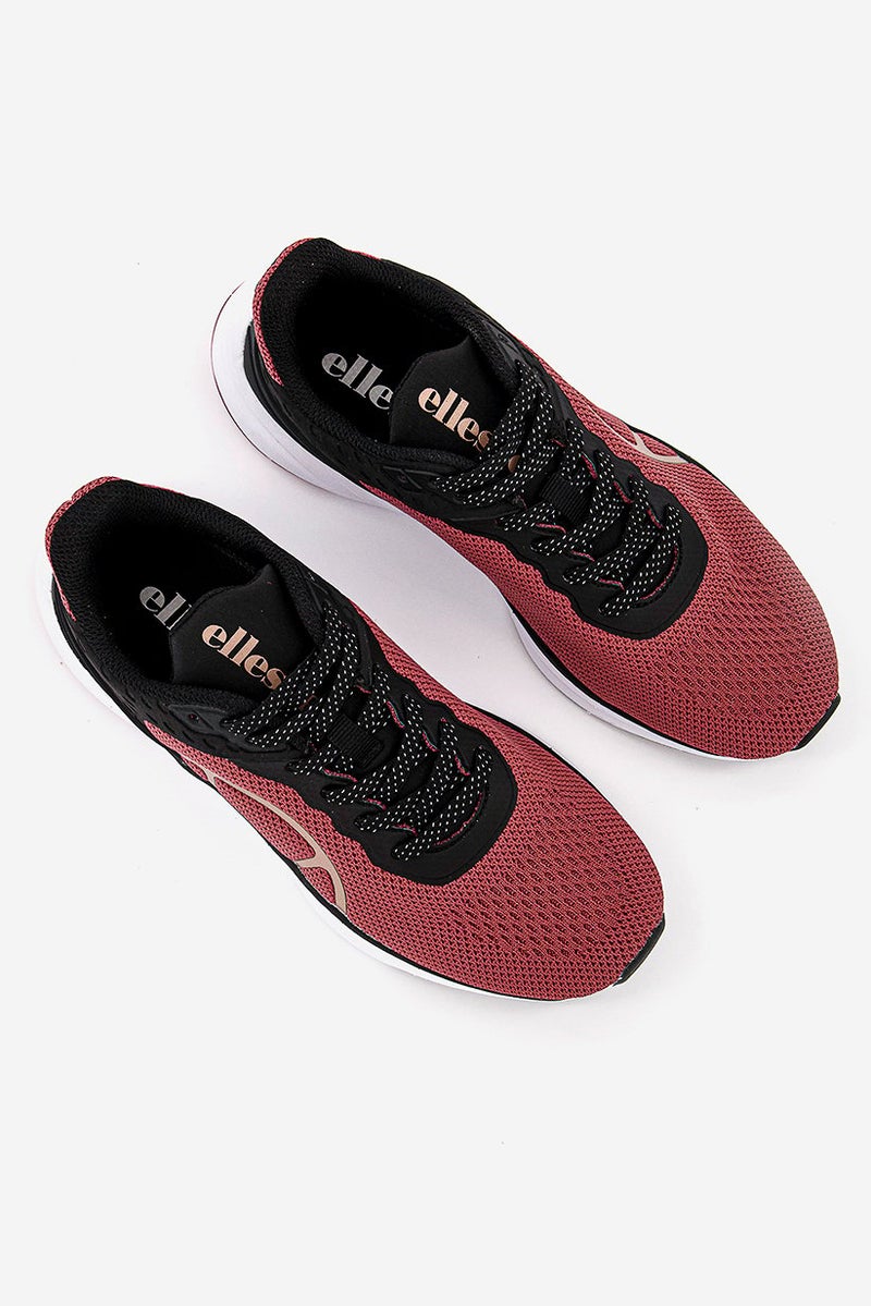 Ellesse Women Oran Runner Lace-Up Shoes, Dark Red - Image 2