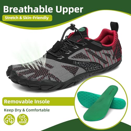 SAGUARO Womens Mens Barefoot Shoes Minimalist Trail Runner Wide Toe Box Zero Drop Outdoor Cross Training Shoe - Image 4