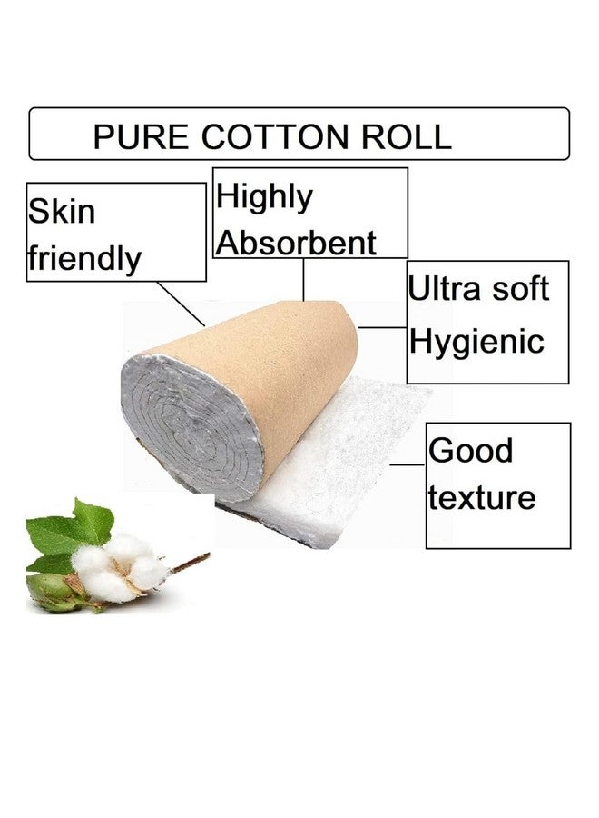 Padmavati pure Cotton roll 450 gm used for Home care make up remover for beauty care facial cleaning multipurpose use ... - Image 3