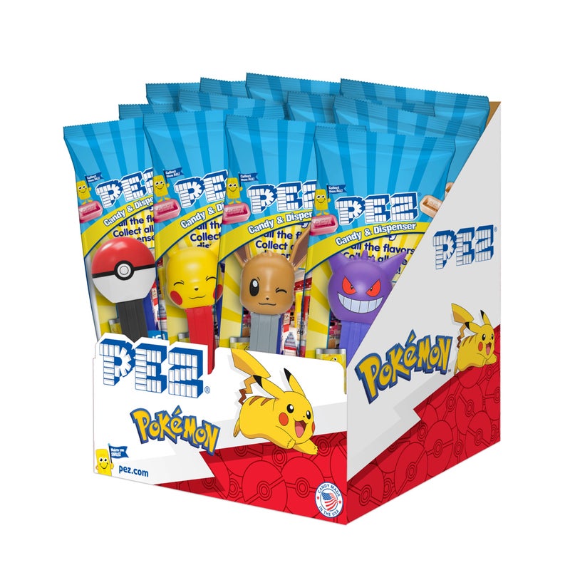 PEZ Pokmon PEZ Dispensers Party Pack  12 Count Individually Wrapped Candy  Collectible Dispensers Birthday Party Favors Gift Bags Event Treats Randomized Assortment - Image 3
