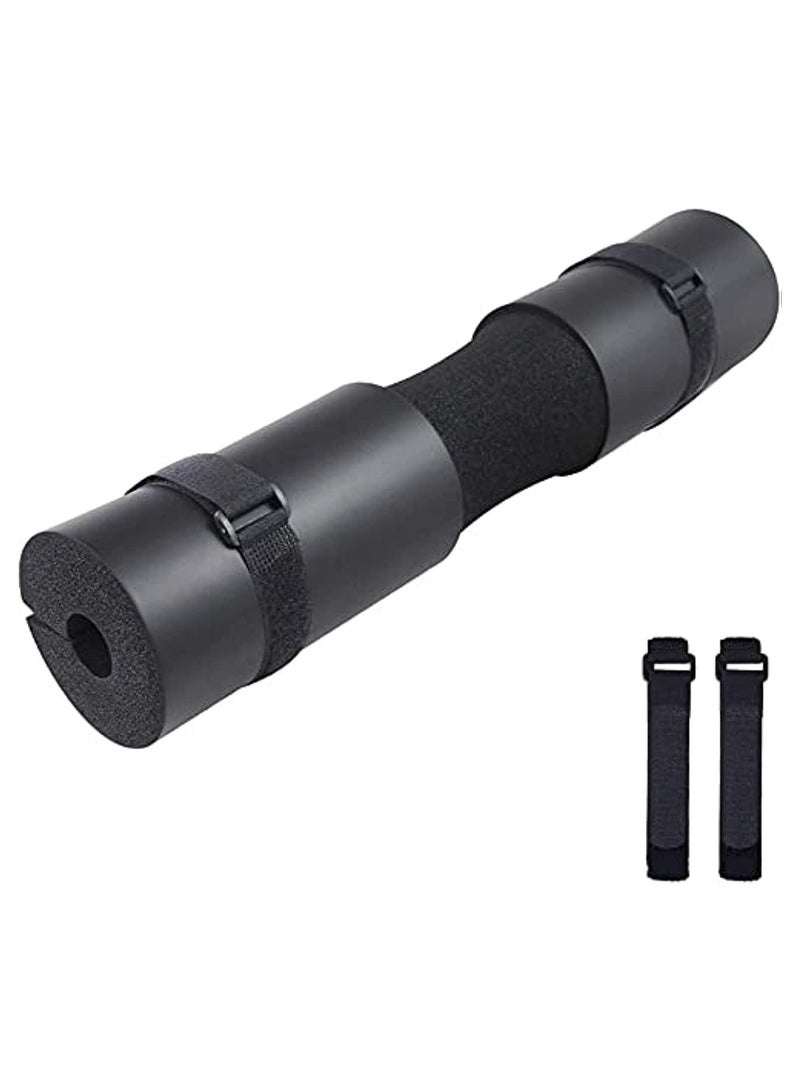 KUYING Barbell squat Pad Neck, shoulder and back protector foam pad for use Weightlifting, squat, lunge squat, hip press, standard Olympic Barbell accessory with 2 seat belts, black - Image 1