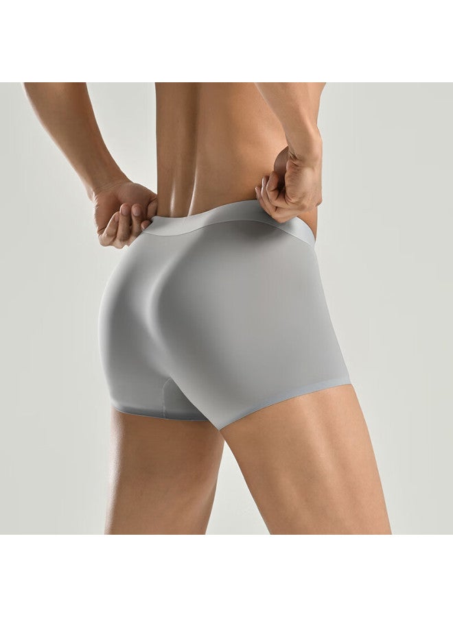 Skechers Men's Underwear, 7a Antibacterial Seamless Breathable Boxer Briefs, Summer Cool-feeling Men's Underwear, Casual Antibacterial Sports Boxer Shorts