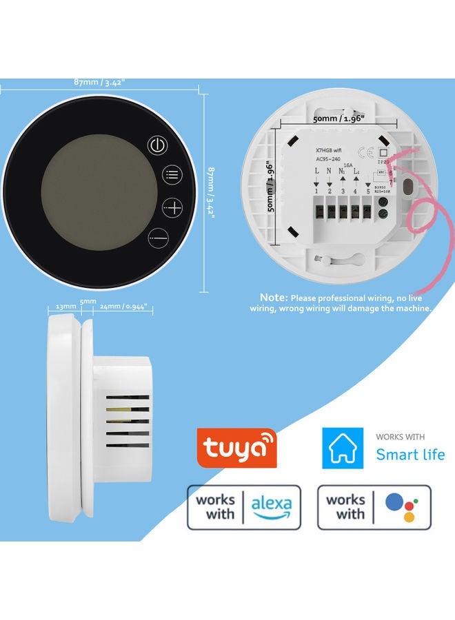 NIBEMINENT WiFi Temperature Controller White/Blue - Image 5