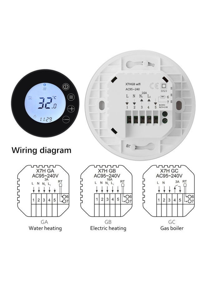 NIBEMINENT WiFi Temperature Controller White/Blue - Image 3