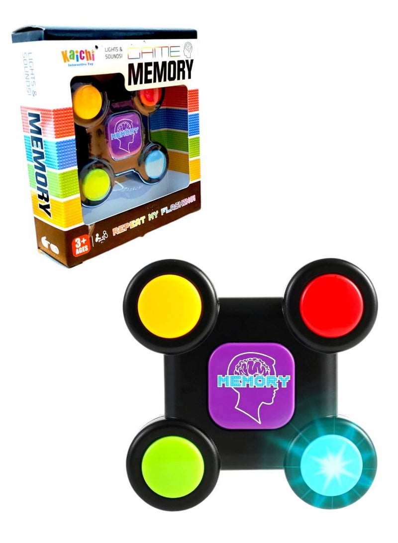 لعبة ألعاب الذاكرة التعليمية البلاستيكية مع الأضواء وأصوات لعبة مسابقة - Image 1