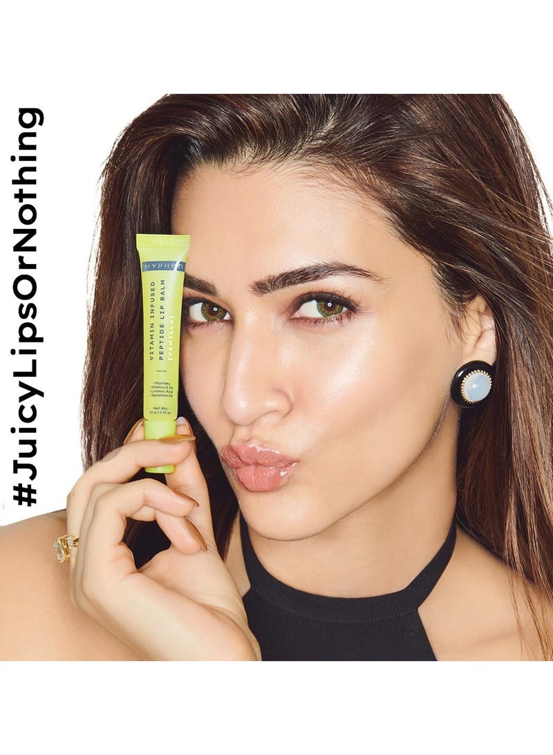HYPHEN Vitamin Infused Peptide Lip Balm - Vanilla for Dry & Chapped Lips | Hydrating & Moisturizing Lip Balm for Men & Women | Lip Balm for Dark Lips | Smoothen Lips & Repair Moisture Barrier | Hyphen | Hyphen Products | Vegan, SLS & Parabens Free | 10 gm - Image 5