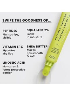 HYPHEN Vitamin Infused Peptide Lip Balm - Vanilla for Dry & Chapped Lips | Hydrating & Moisturizing Lip Balm for Men & Women | Lip Balm for Dark Lips | Smoothen Lips & Repair Moisture Barrier | Hyphen | Hyphen Products | Vegan, SLS & Parabens Free | 10 gm  - Image 2