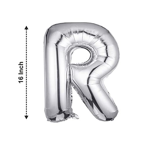 JUST PARTY Silver Letters Alphabets Foil Balloons for Birthday/Anniversary/Bachelorette/Wedding/Farewell & Other Ocassions, Make Your Own Custom Phrase - Image 3