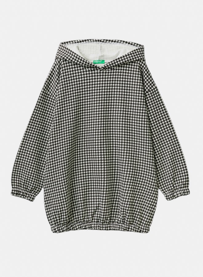 بينيتون هودي بنات بنقشة - Image 1