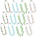 Traplace 12PCS Light Up Christmas Necklaces 3 Modes Colorful Xmas Accessories4 Kinds Bell Tree Candy Cane Snowflake Designs Christmas Party Favors for Ugly Sweater New Year Decorative Party - Image 2
