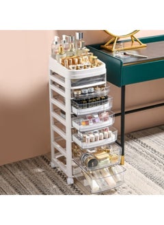 GGEROU Acrylic Clear Makeup Organizer and Storage Stackable Extra Large Skin Care Cosmetic Display Case with Pulley Makeup Accessories Beauty Skincare Product Organizer  - Image 2