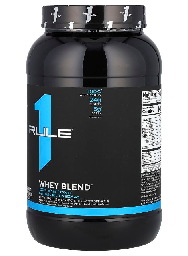 Rule One Proteins Whey Blend Protein Powder Drink Mix Chocolate Peanut Butter 1.96 lb (888 g) - Image 2