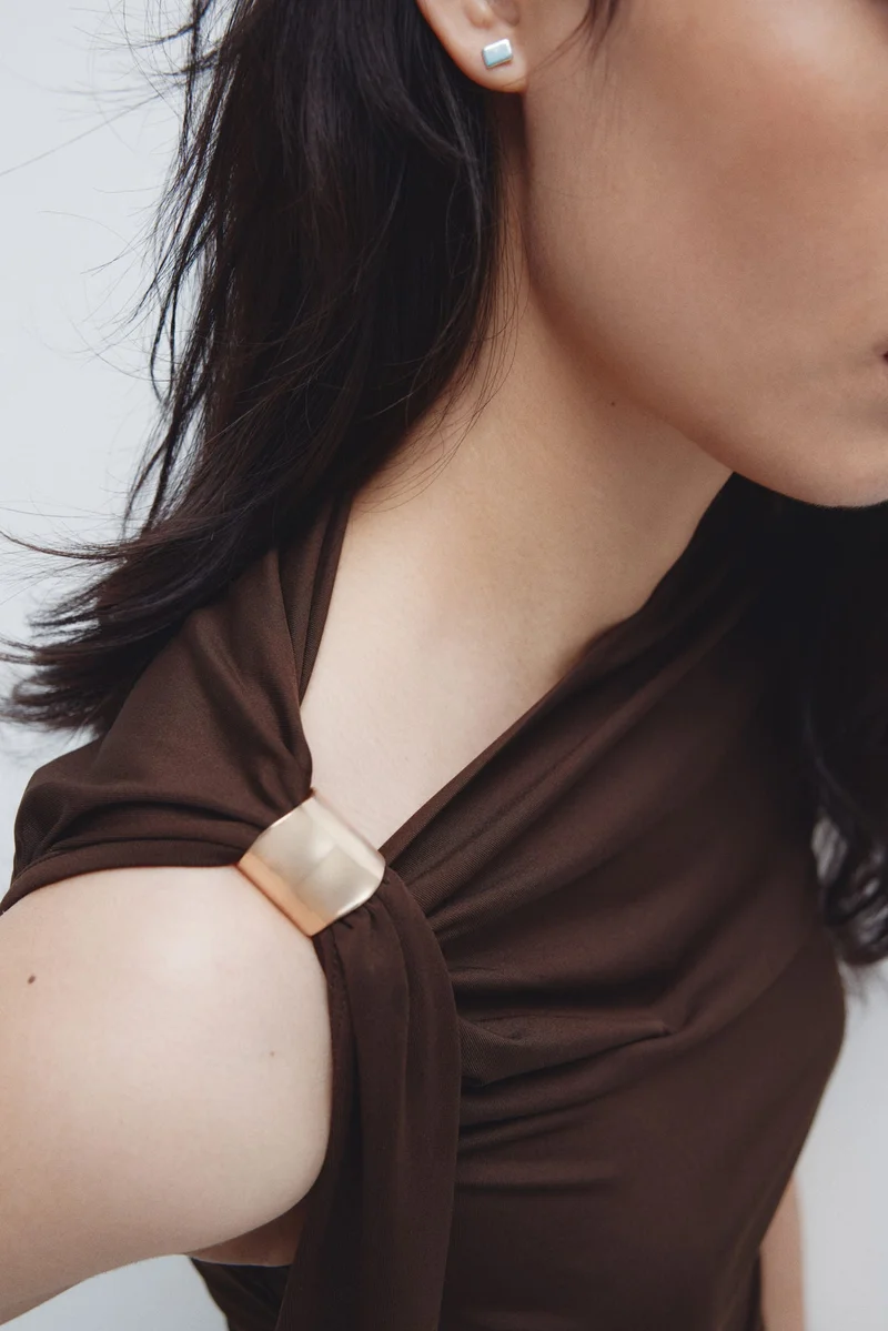 H&M Draped one-shoulder top