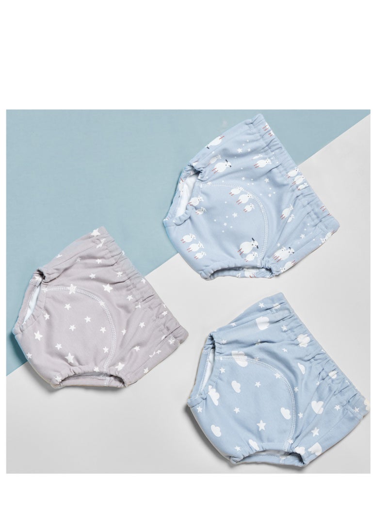 HFN 6 Layer Breathable Cotton Toddler Training Pants, Size L, 3 Counts  - Image 1