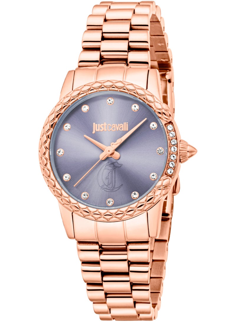 Just Cavalli Lady Fiorenza Snake Jc1L310M0085 - Stainless Steel Female Quartz 3 Hands - Image 1