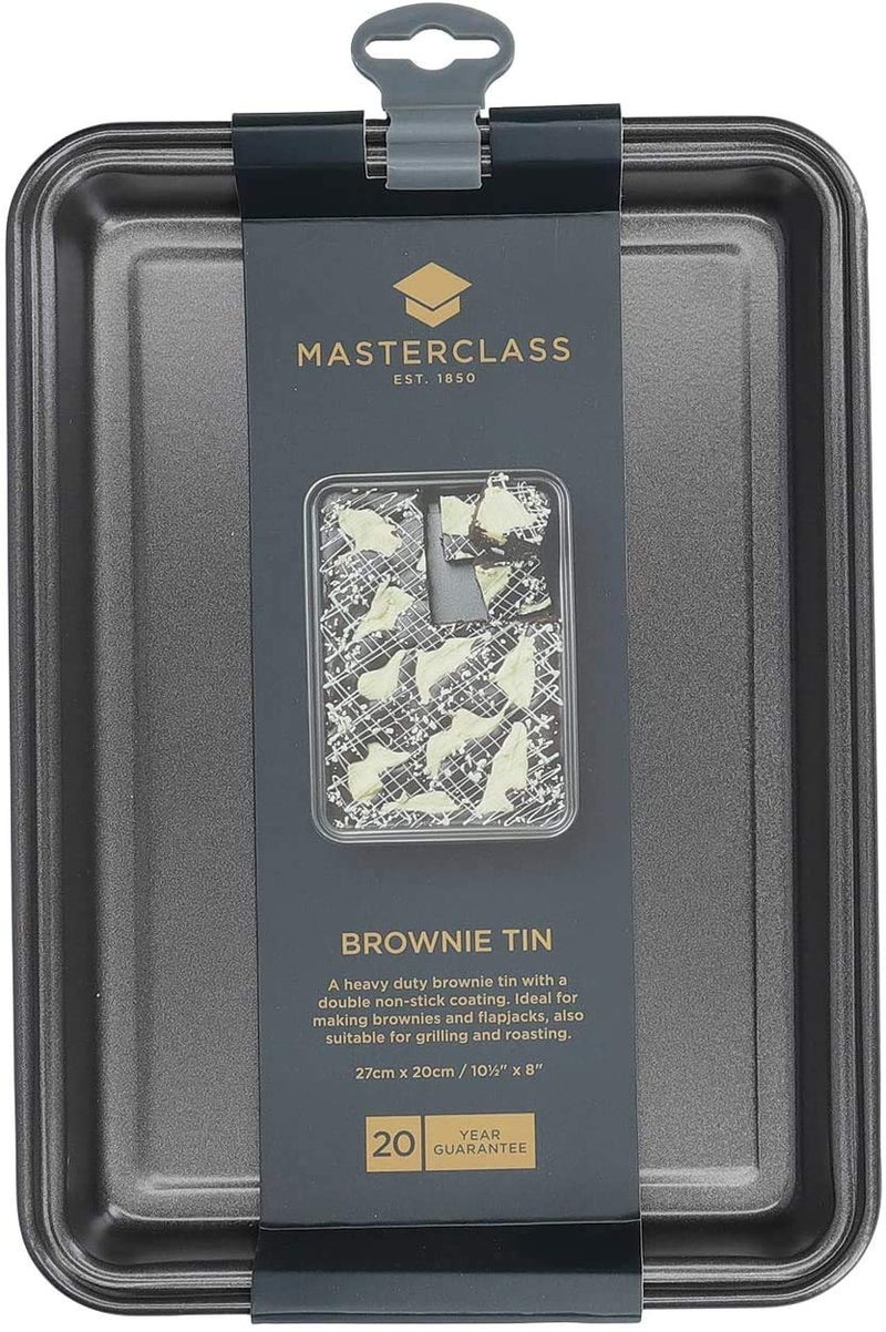 Master Class MasterClass Baking Tray for thinKitchen:, Non-Stick, Brownie Tin, Oven Tray for Traybakes, Carbon Steel, 34 x 20 cm, Grey - Image 4