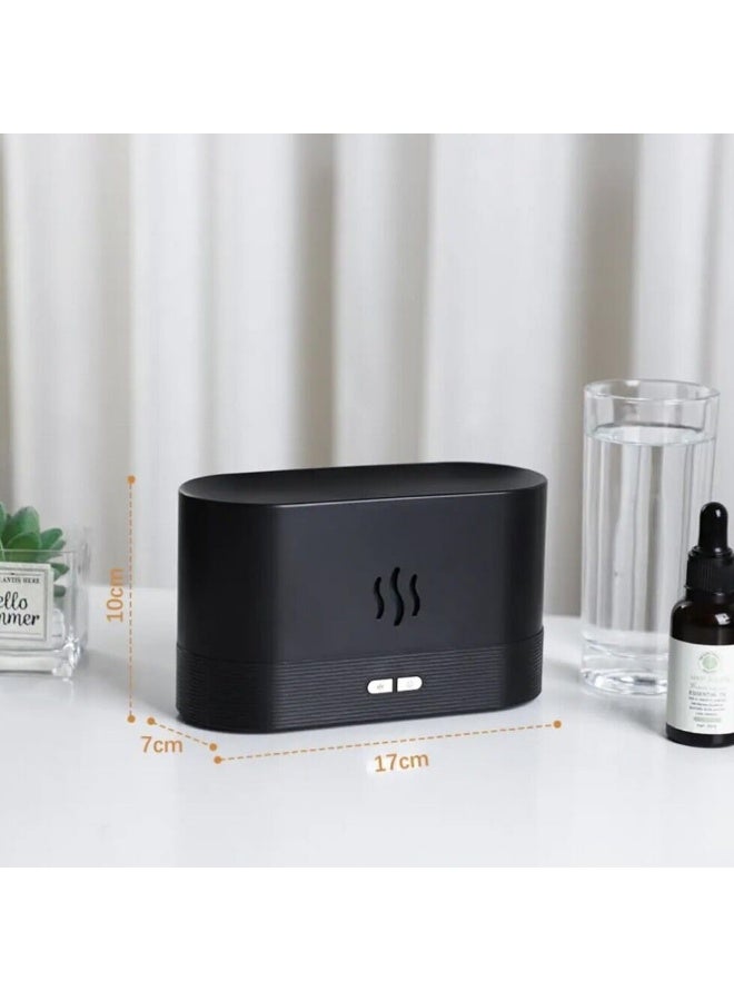 Melfi Colorful Flame Air Humidifier - Essential Oil Aroma Diffuser - Usb Rechargeable Aromatherapy Humidifier With Auto-Off Protection For Home,Office,Bedroom Etc - Image 2