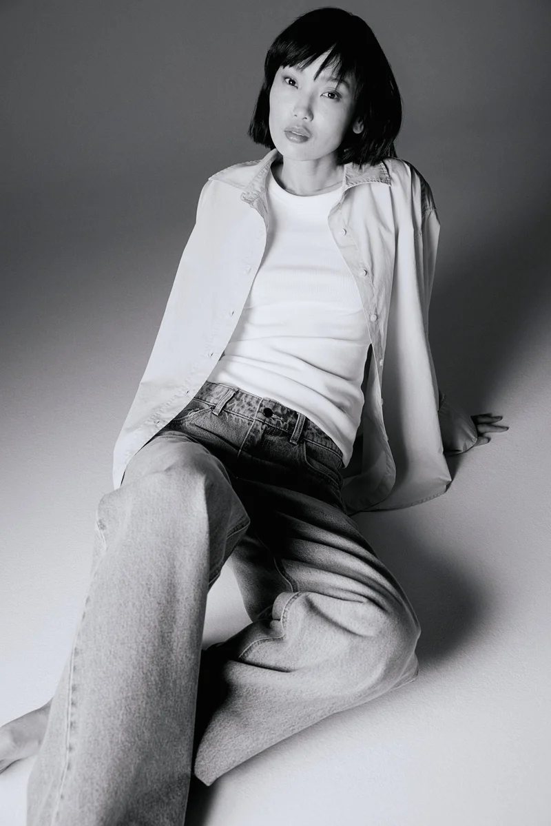 اتش اند ام قميص بوبلين بقصّة ماما لفترة الحمل وما بعدها