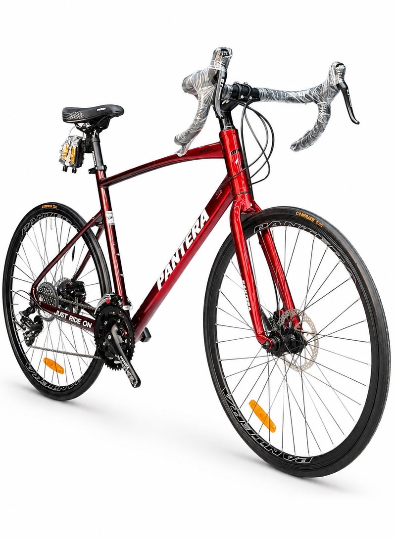 Pantera Road Bike – 52cm Aluminum Frame | Shimano Gears | Disc Brakes - Image 1