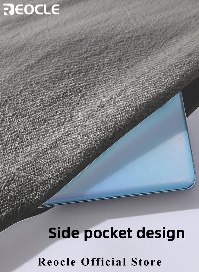 ريوكل فستان قميص نسائي بقصّة فضفاضة أساسية وأكمام طويلة بلون سادة فستان طويل بسيط غير رسمي فستان نحيف مع جيوب - Image 3