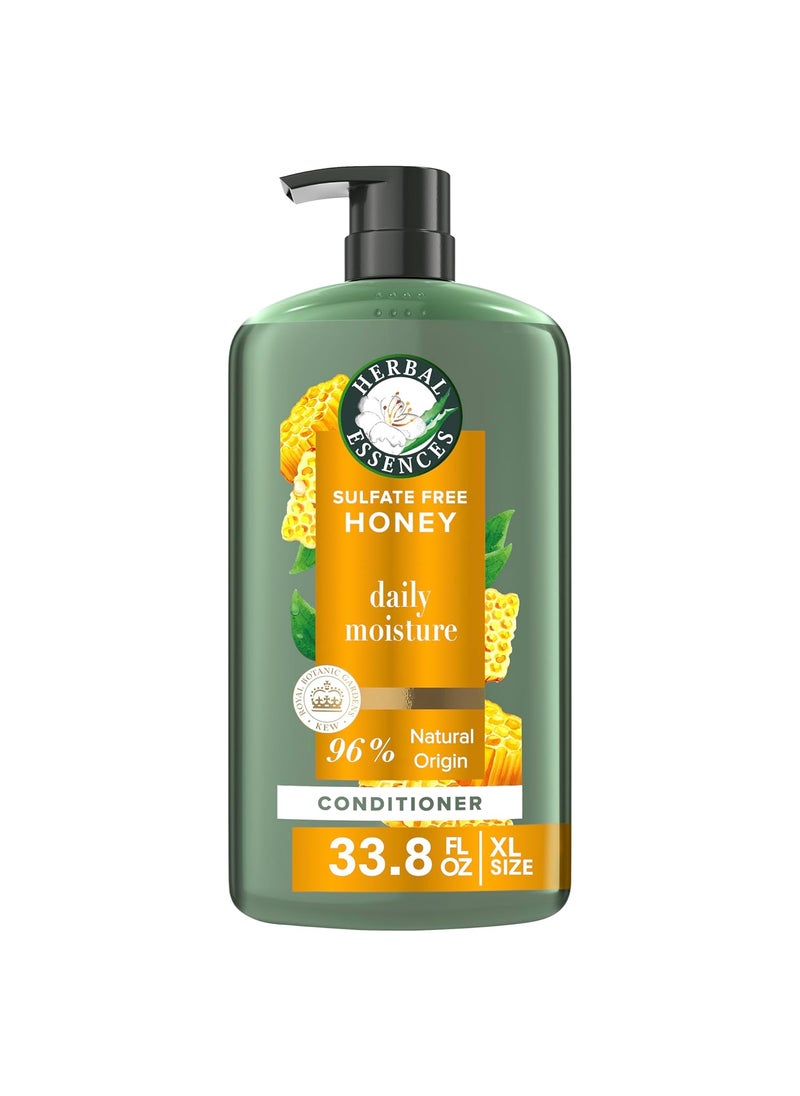 Herbal Essences Herbal Essences Honey Daily Moisture Conditioner Protects and Nourishes Dry Hair Hydrating Conditioner with Certified Camellia Oil and Aloe Vera Moisturizing and Safe For All Hair Types 338oz 