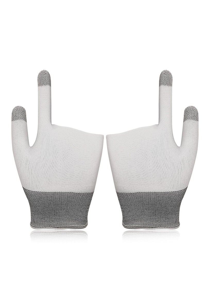 SYOSI E Sports Gaming Gloves, Gaming Finger Sleeves, Anti Sweat Breathable, Thumb Sleeves for Highly Sensitive Nano Silver Fiber Material + Nylon, for Touch Screen for PUBG Mobile Phone Games Accessories - Image 5