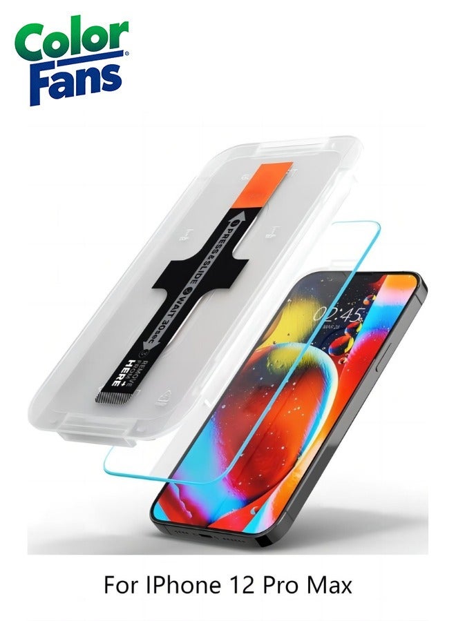 Color Fans GlasTR EZ FIT iPhone 12 Pro Max Tempered Glass Screen Protector - Image 1