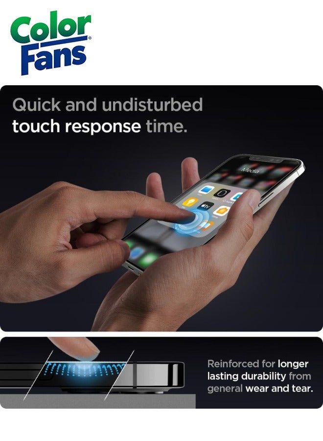 Color Fans GlasTR EZ FIT iPhone 12 Pro Max Tempered Glass Screen Protector - Image 4