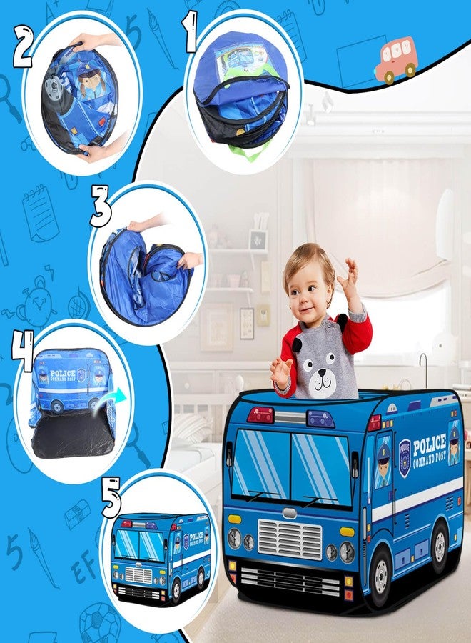 Britik Pop Up Playhouse Children's Tent Toy Foldable Children's Play House Tent Indoor Outdoor Garden Play Tent Gifts for 3-8 Years Children Baby Girl Boy Birthday Gift Ideas - Image 3